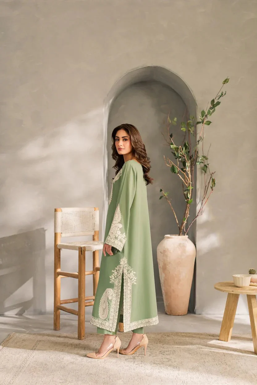 Aafreen Embroidered 3 Piece Luxury Lawn & Chiffon Emb. Dupata WC1293 - Image 4