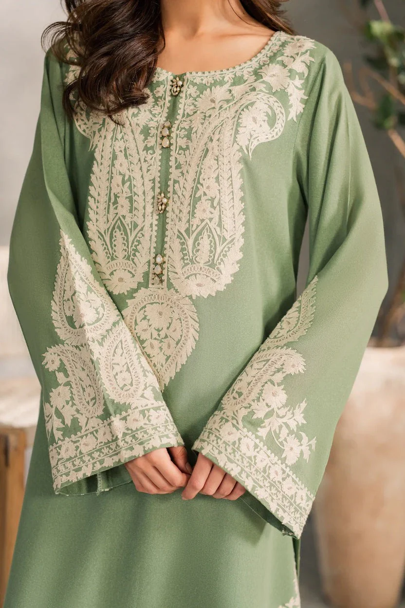 Aafreen Embroidered 3 Piece Luxury Lawn & Chiffon Emb. Dupata WC1293 - Image 6