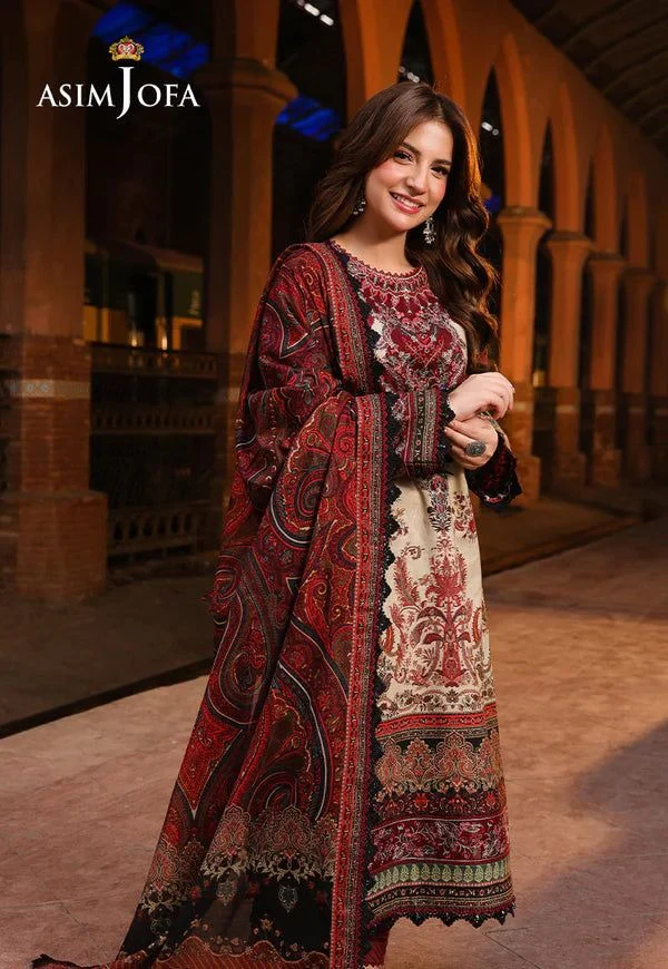 Asim Jofa 3 Piece Karandi Digital Print Dress and Karandi Dupata WC1224 - Image 2