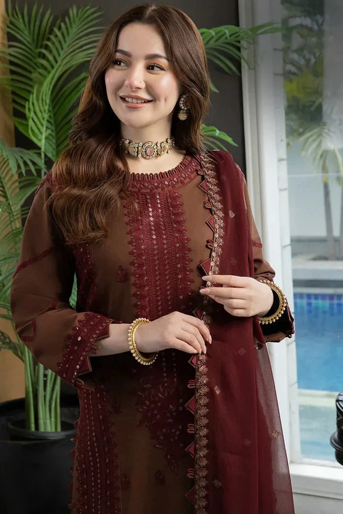 Asim Jofa Summer 3 Piece Lawn Embroidered Dress WC976 - Image 2
