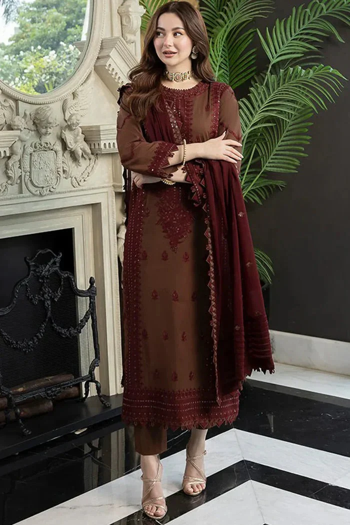 Asim Jofa Summer 3 Piece Lawn Embroidered Dress WC976 - Image 4
