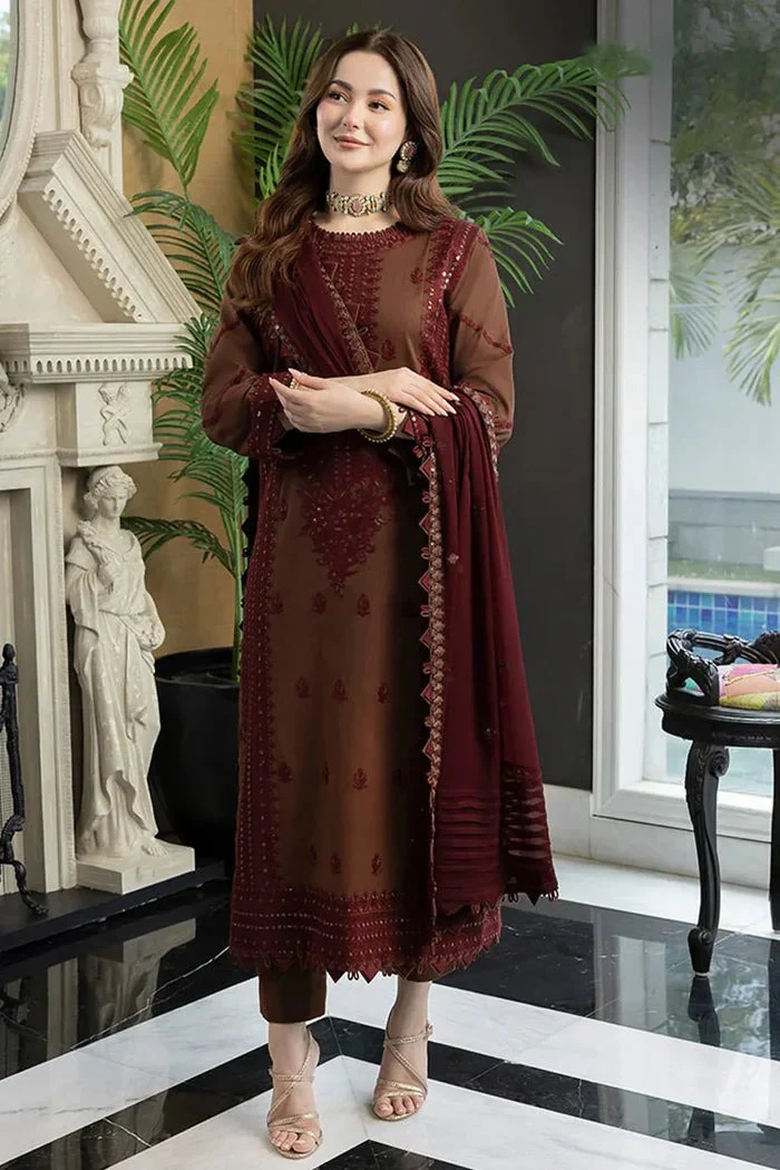 Asim Jofa Summer 3 Piece Lawn Embroidered Dress WC976 - Image 5