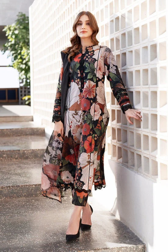 Baroque Winter 3 Piece Dhanak all over Printed Dress WC1219 - Image 2