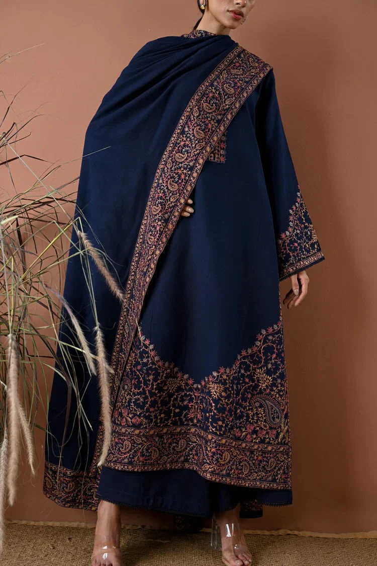 Batik 3 Piece Lawn Embroidered Dress With Lawn Embroidered Shawll and Trouser WC1261 - Image 6