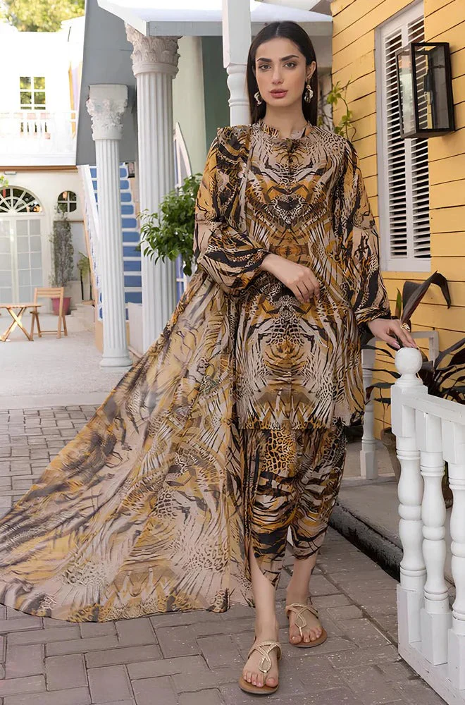 Charizma 3 Piece Digital Printed Lawn dress WC285 - Image 2