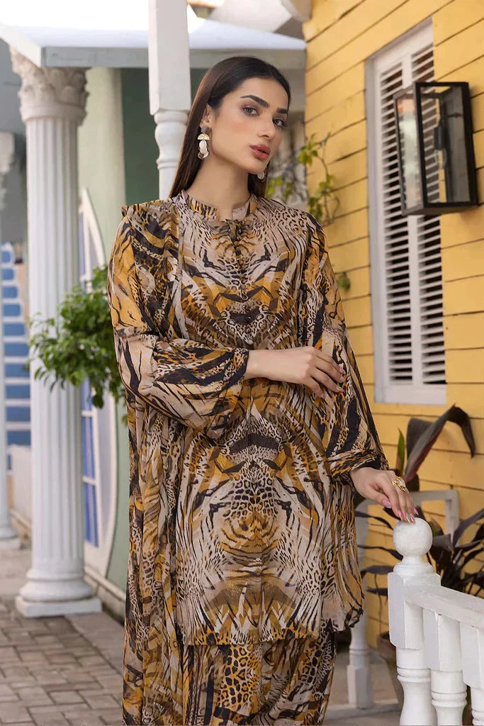 Charizma 3 Piece Digital Printed Lawn dress WC285 - Image 4