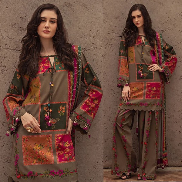 Charizma 3 Piece Karandi Digital Printed Dress WC1223
