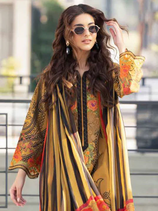 Charizma Printed Lawn 3 Piece Suit with Munar Dupatta WC1232 - Image 4
