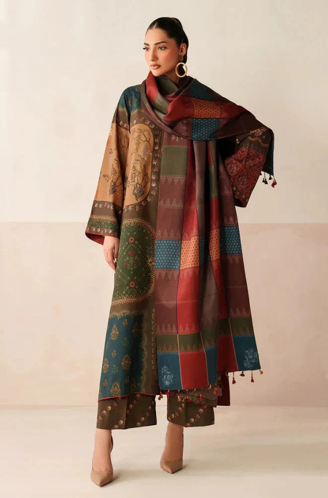 Charizma Winter 3 Piece Karandi Digital Print Dress and Karandi Dupata WC1225 - Image 2