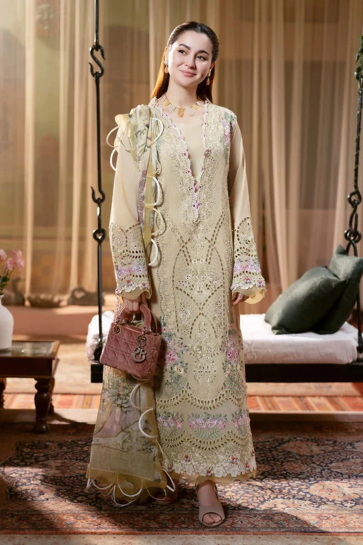 Jade Skin 3 Piece Lawn Chicken Kari Embroidered Shirt with Chiffon Printed Dupata WC1304 - Image 2