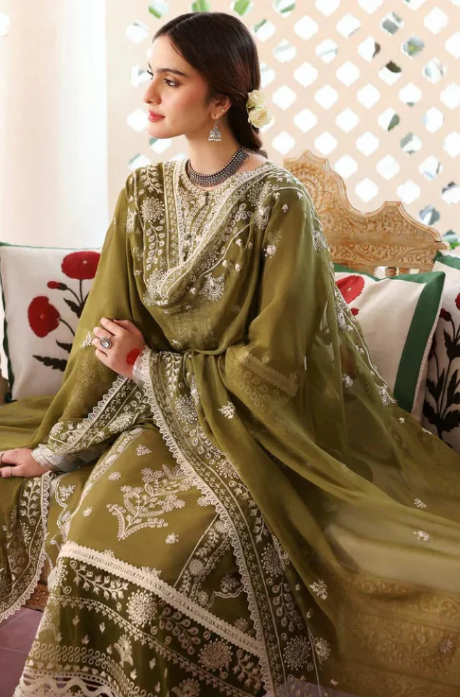 Mahnoor 3 Piece Lawn Embroidered with Sequence Dress WC1281 - Image 4