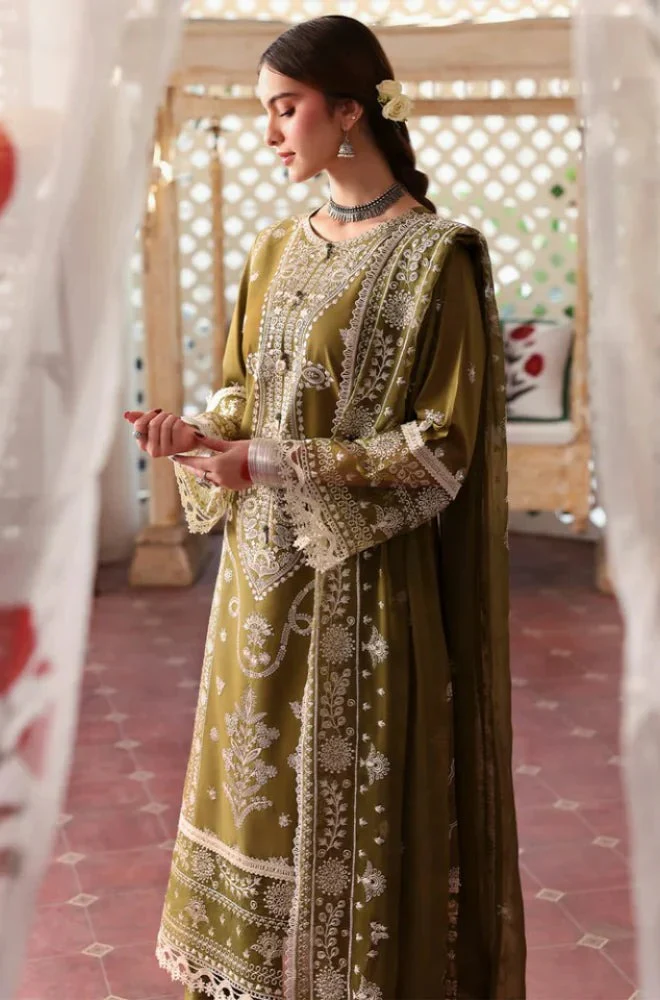 Mahnoor 3 Piece Lawn Embroidered with Sequence Dress WC1281 - Image 5