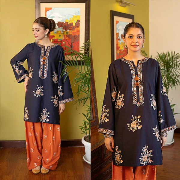 Maria B 2 Piece Luxury Lawn Embroidered dress with Emb Trouser WC1297