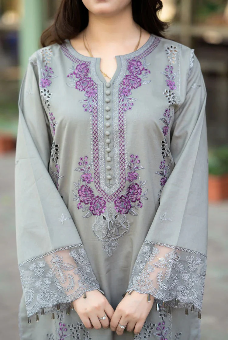 Mushq 3 Piece Lawn ChickenKari Embroidered Dress WC1047 - Image 8