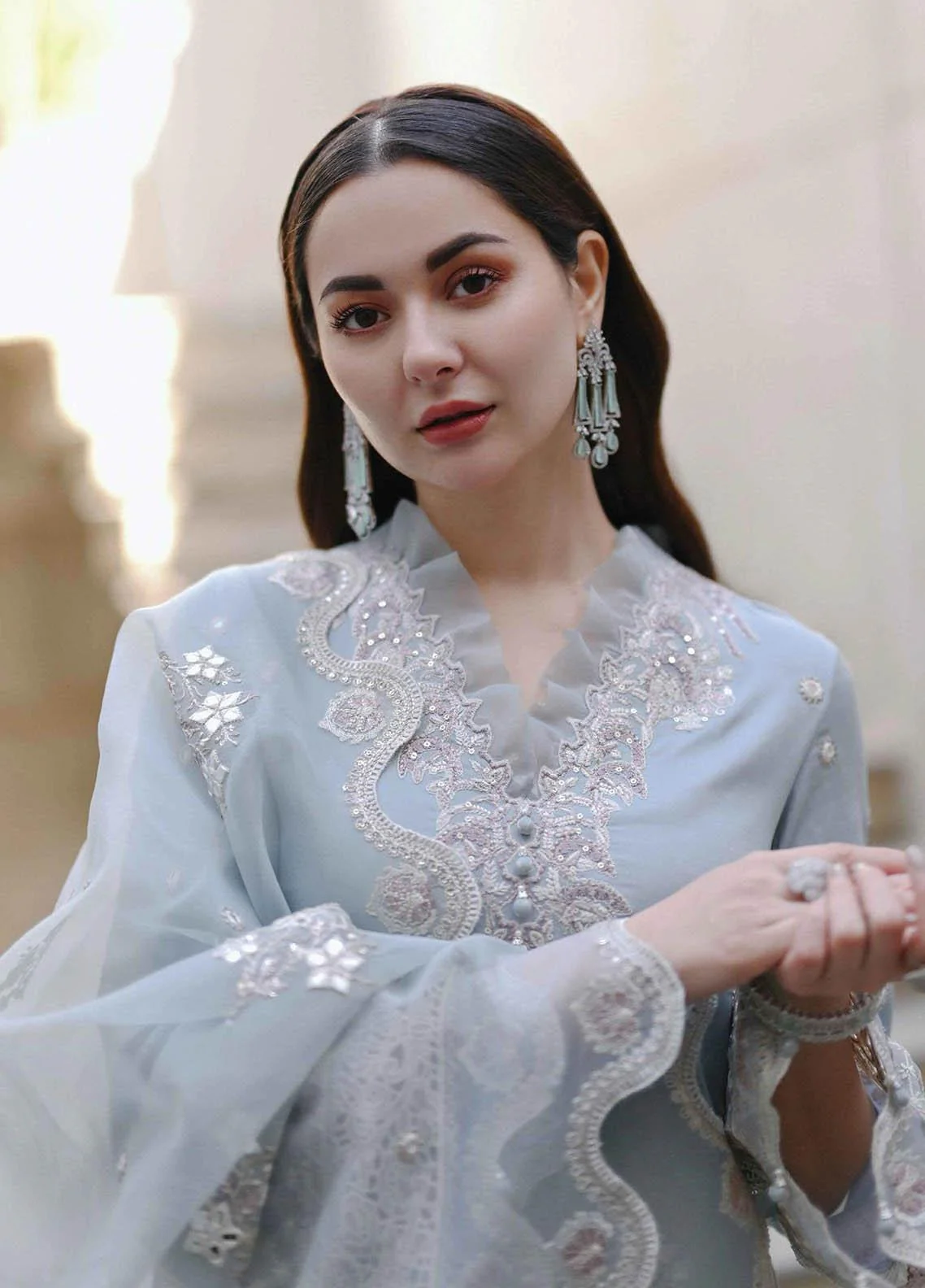 Qalamkar 3 Peice Lawn Embroidered Suit WC1037 - Image 4