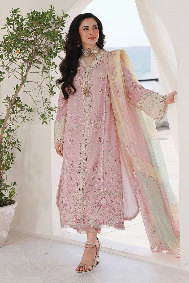 Qalamkar Luxury Lawn Embroidered 3 Piece Haniya dress WC1245 - Image 3