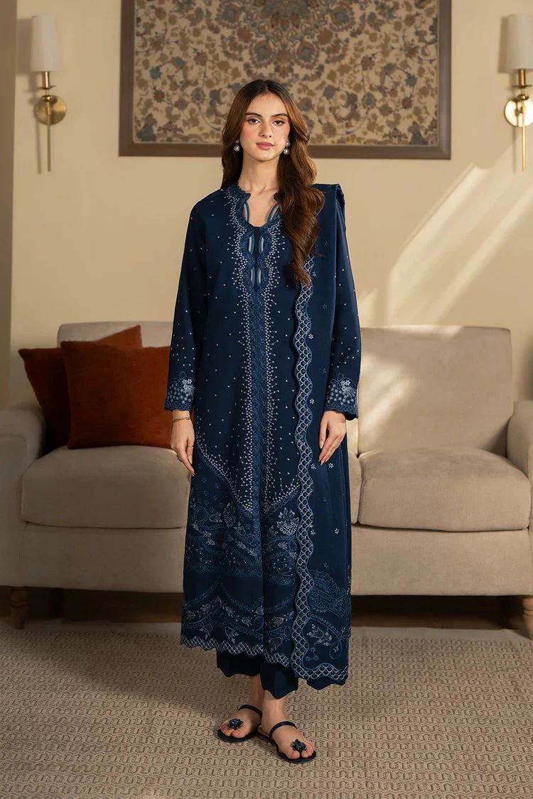 Sapphire 3 Piece Dhanak Embroidered Dress with Dhanak Shawll WC1262 - Image 3