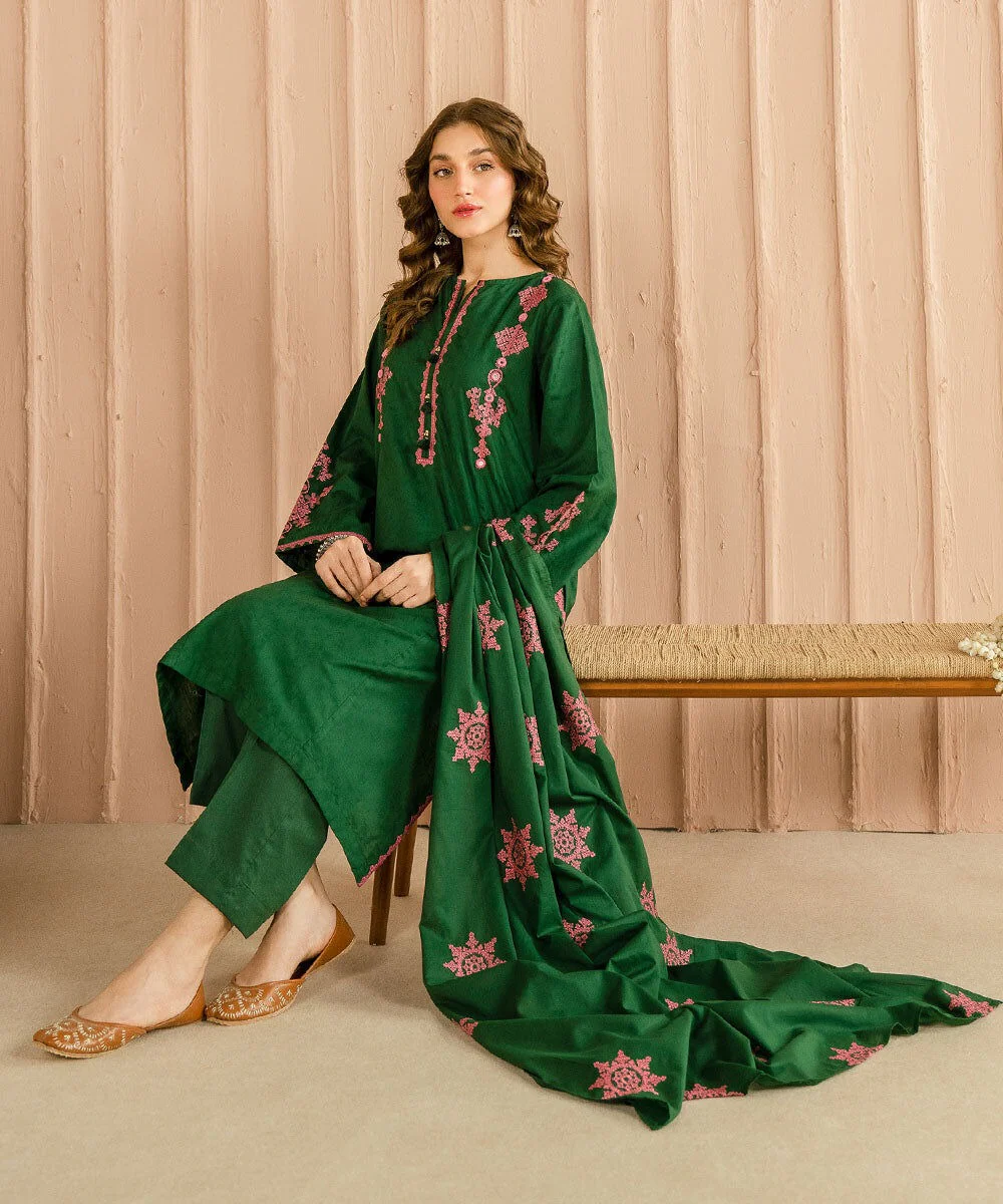 Sapphire 3 Piece Embroidered Lawn Dress WC1068 - Image 5