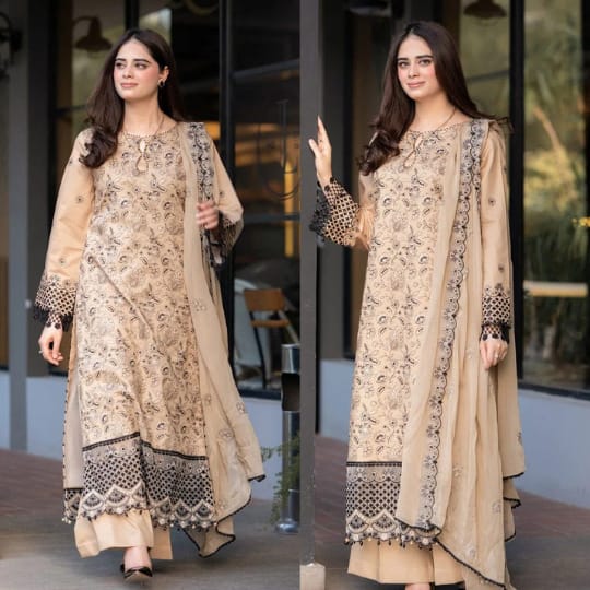 Sapphire 3 Piece Lawn Embroidered Dress WC1270
