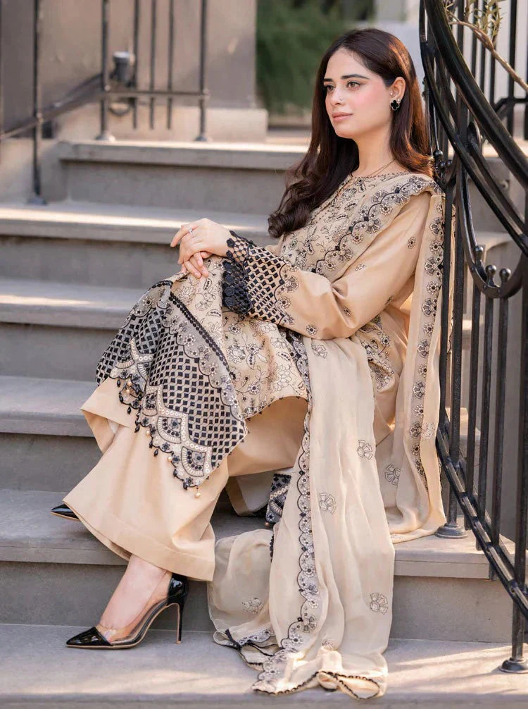 Sapphire 3 Piece Lawn Embroidered Dress WC1270 - Image 2