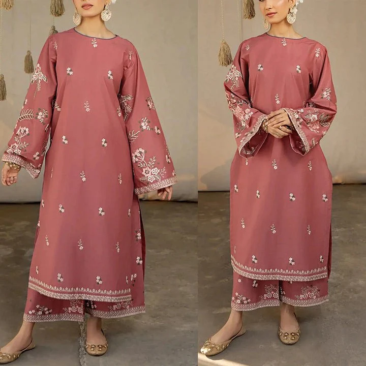 Sapphire Embroidered Dhanak dress 2 Piece WC865