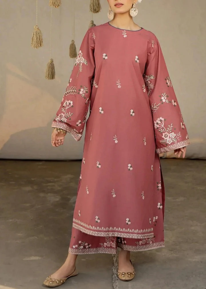 Sapphire Embroidered Dhanak dress 2 Piece WC865 - Image 4