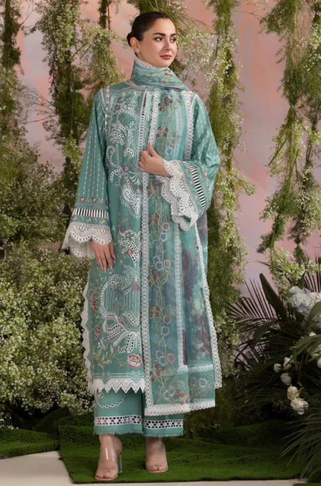 Sobia Nazir 3 Piece Lawn ChickenKari Embroidered dress Printed Chiffon Dupata WC1275 - Image 2