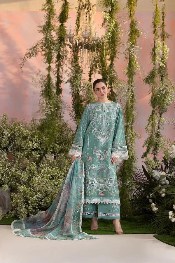 Sobia Nazir 3 Piece Lawn ChickenKari Embroidered dress Printed Chiffon Dupata WC1275 - Image 4