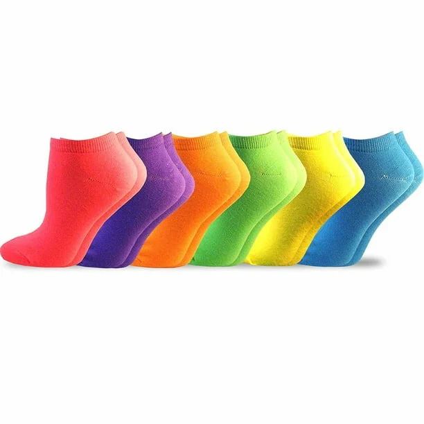 TeeHee Women's Acrylic No Show Low Cut Basic 6-Pack - Image 2