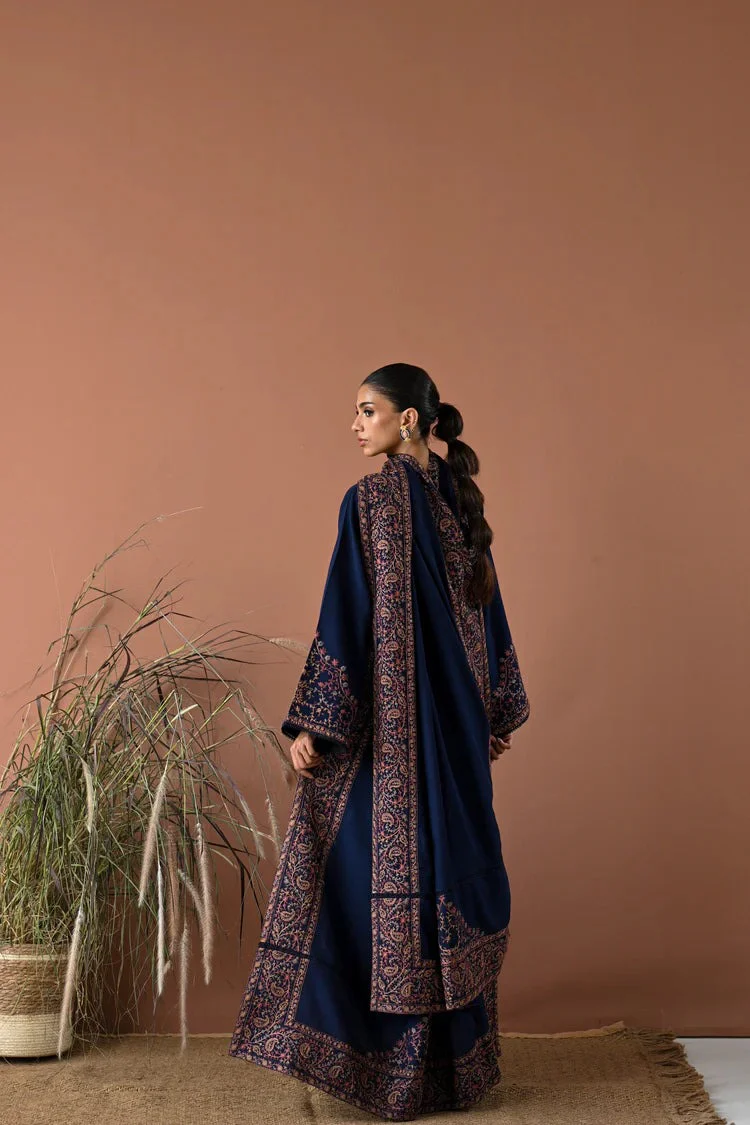 Unstitched 3 Piece Dhanak Embroidered Dress and Dhanak Shawll WC1261 - Image 3