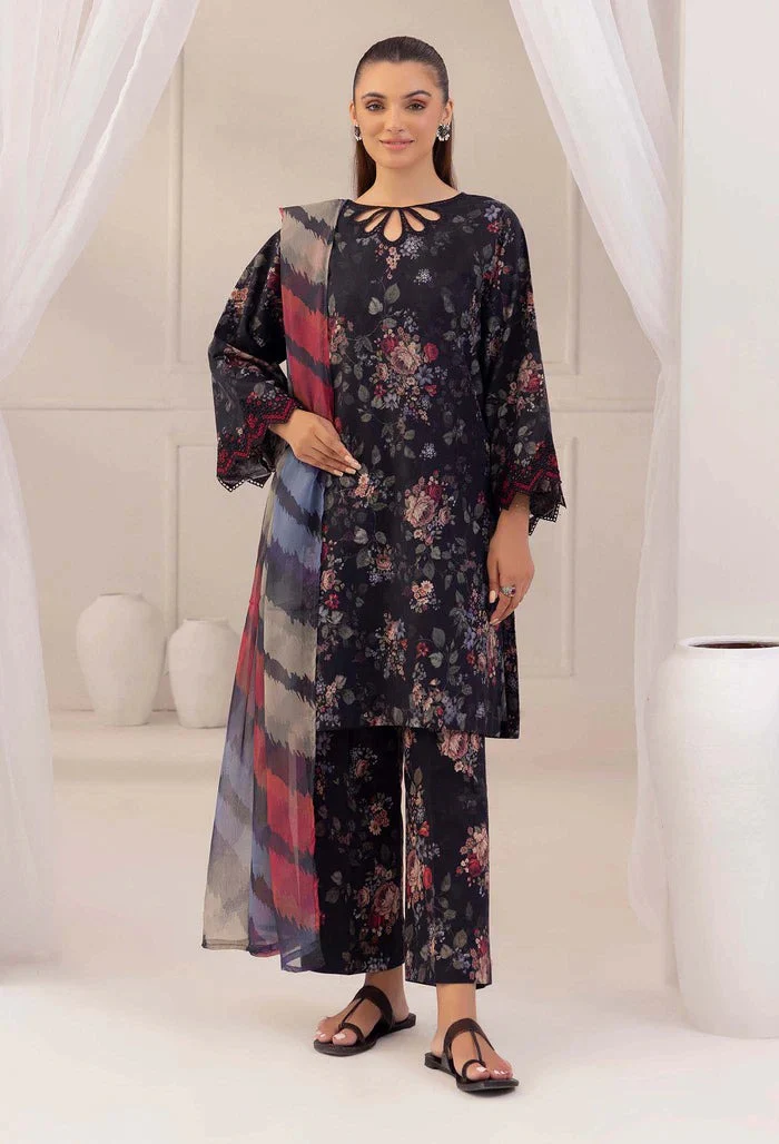 Unstitched Winter Karndi Printed Dress 3 Piece WC832 - Image 2