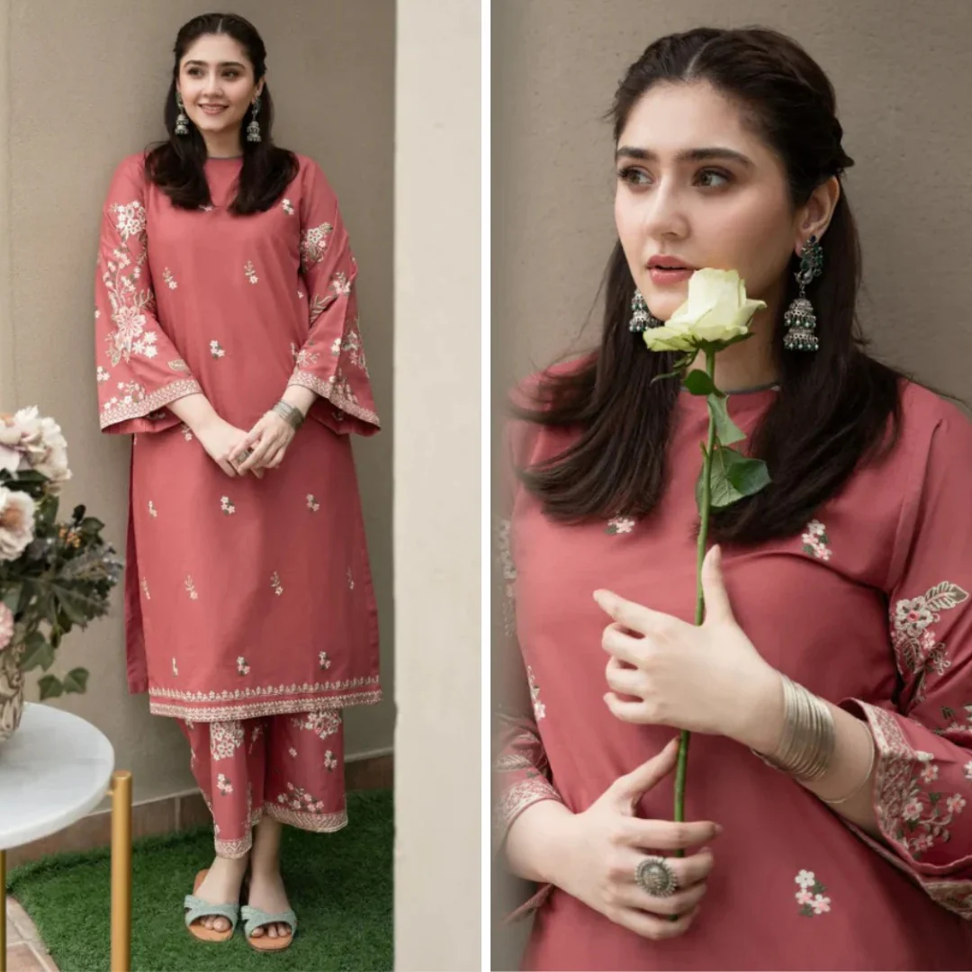 WC1065-Urge 2 Piece Lawn Embroidered Suit