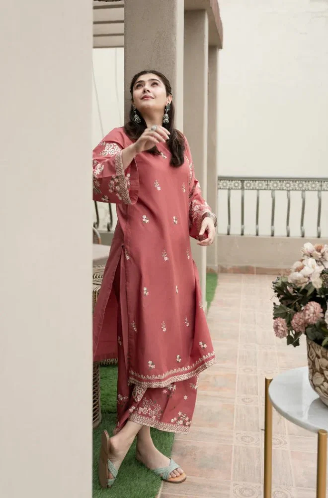 WC1065-Urge 2 Piece Lawn Embroidered Suit - Image 2