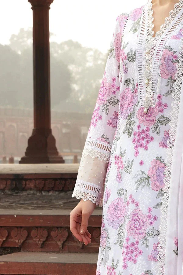 Bareeze Embroided Shirt and chiffon dupatta lawn dress 3PC WC019 - Image 3