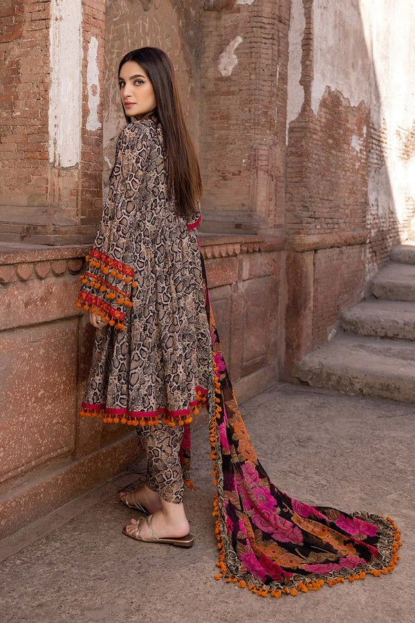 Printed Lawn Dress with Diamond Printed Dupatta 3PC WC206 - Image 3