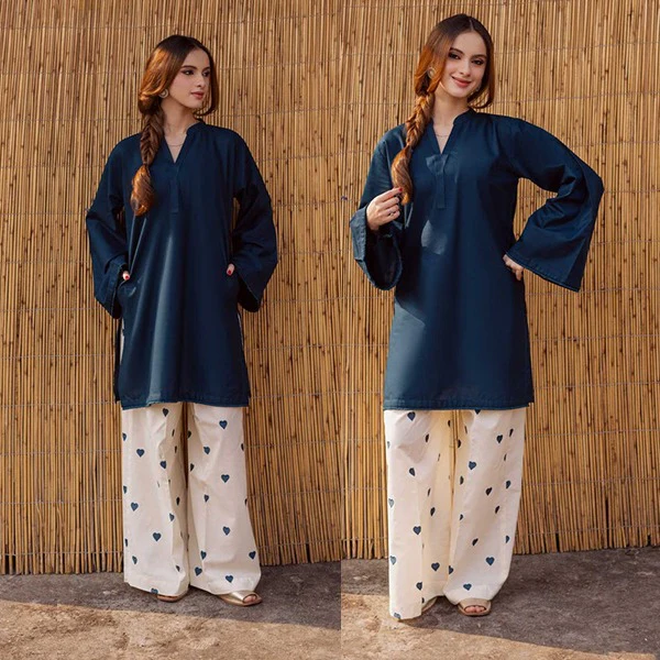Zinc Heart 2 Piece Embroidered lawn dress WC2013