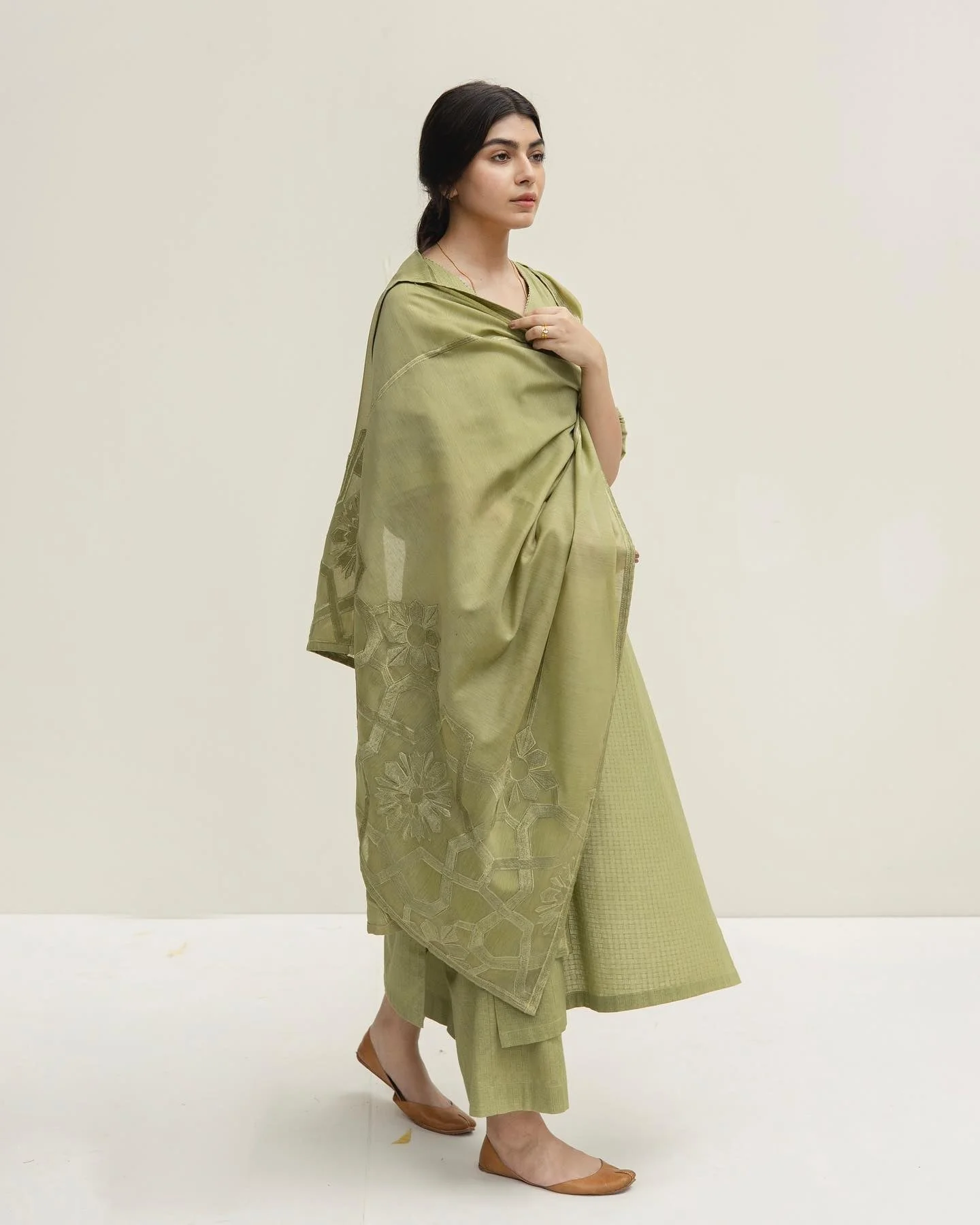 Zoya Lawn Shirt With Monar Embroidered Dupatta 3 Piece WC1015 - Image 4